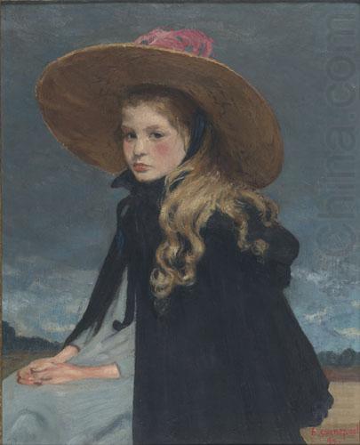 Henri Evenepoel Henriette au grand chapeau china oil painting image